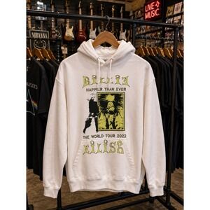 Vintage Billie Eilish Happier Than Ever World Tour Merch 2022 Hoodie Women Med